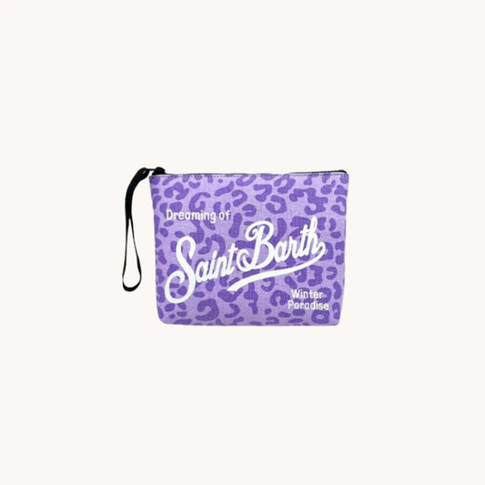 Pochette a mano in tela - Maculata Viola